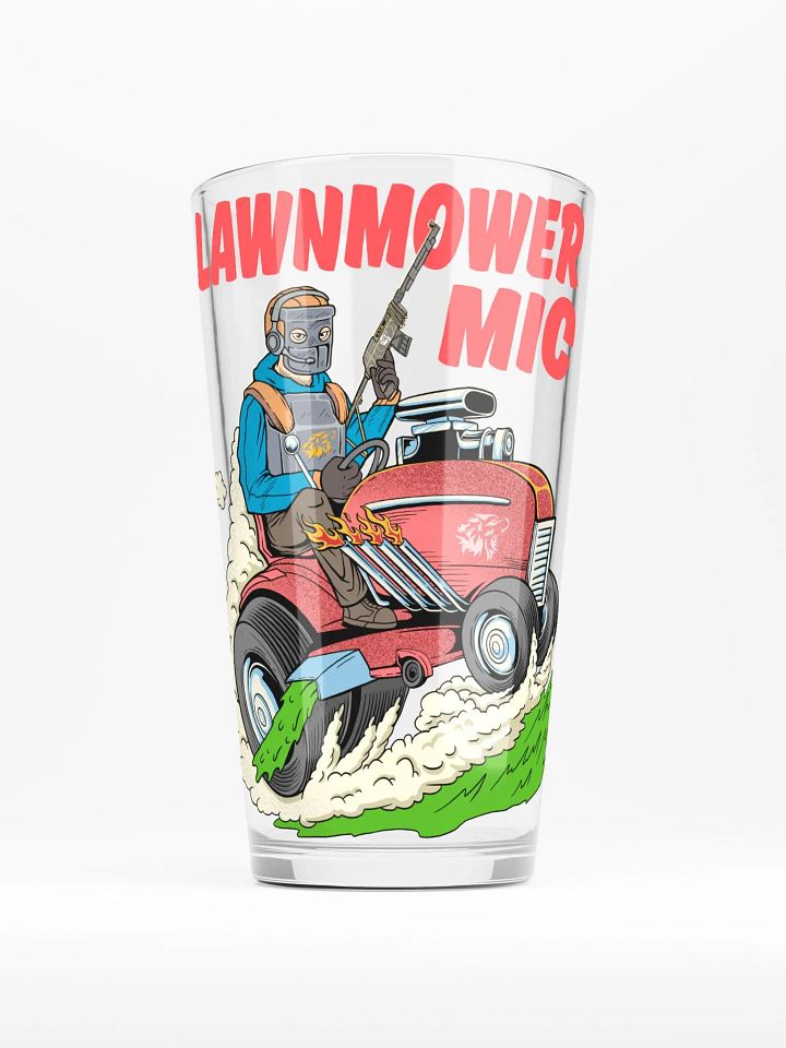 Lawnmower Mic | Pint Glass product image (1)