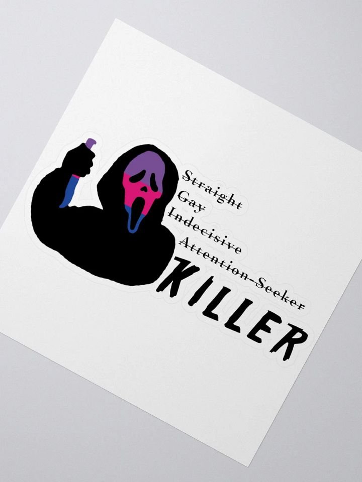 Bi Ghostface Sticker product image (2)