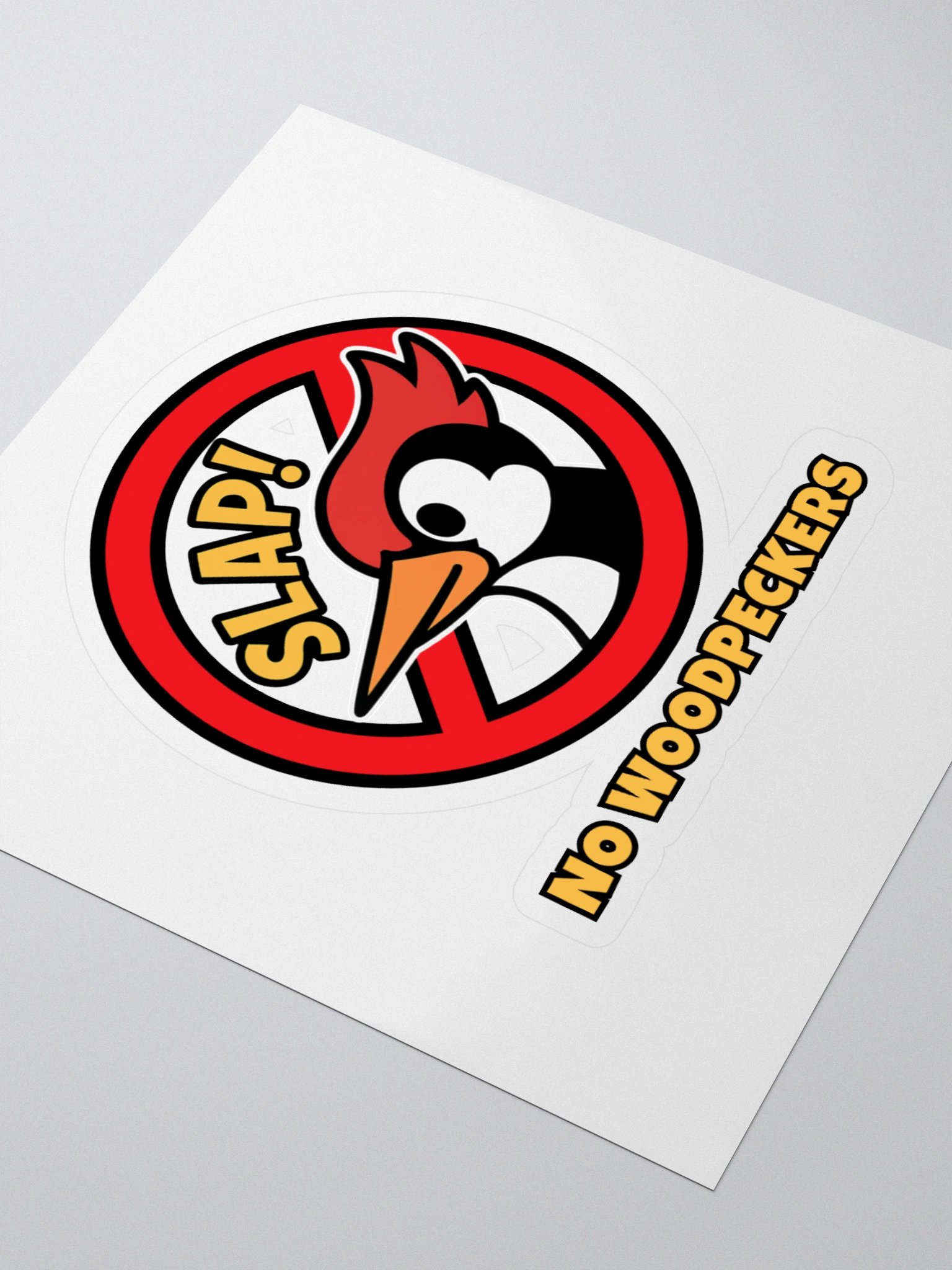 No Woodpeckers Sticker product image (3)
