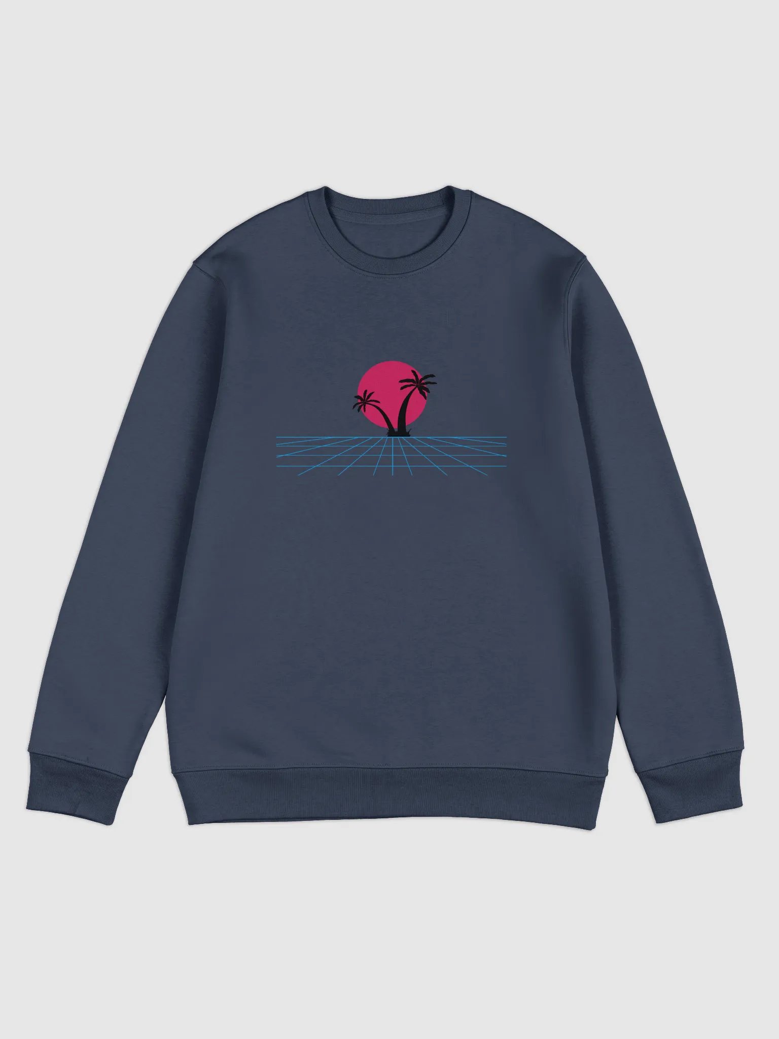 Vaporwave Palm Unisex Eco Sweatshirt product image (1)