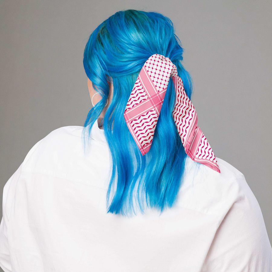 Aesthetic Pink Kufiya Bandana product image (4)