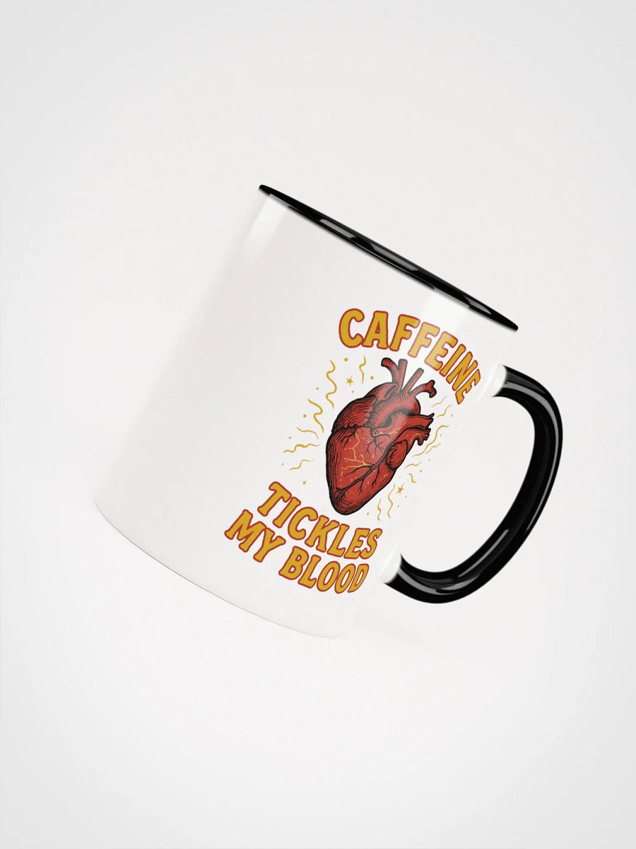 Caffeine Tickles My Blood (Anatomical Heart) Accent Mug product image (7)