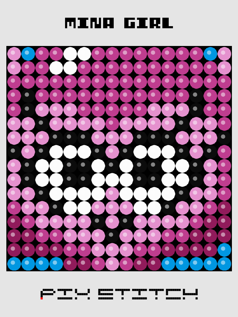 Mina Girl Pixel Art product image (1)