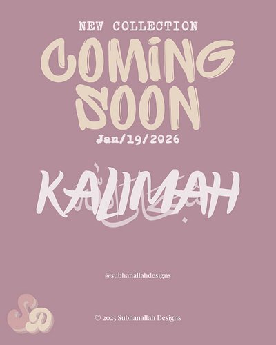 Subhanallah - a reminder that even in the smallest moments, there’s divine perfection.
✨ Kalimah Collection drops Jan 19, 202...