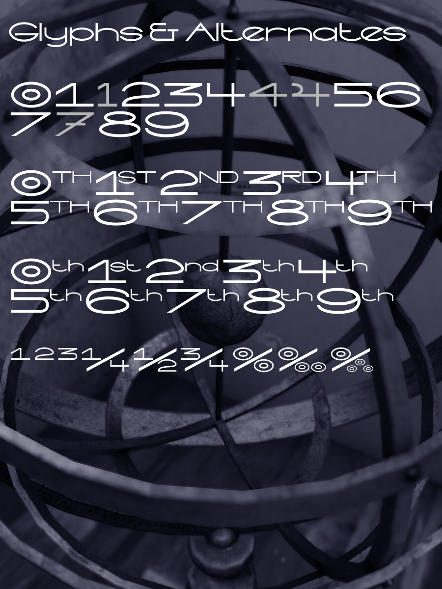 Armillary font product image (3)