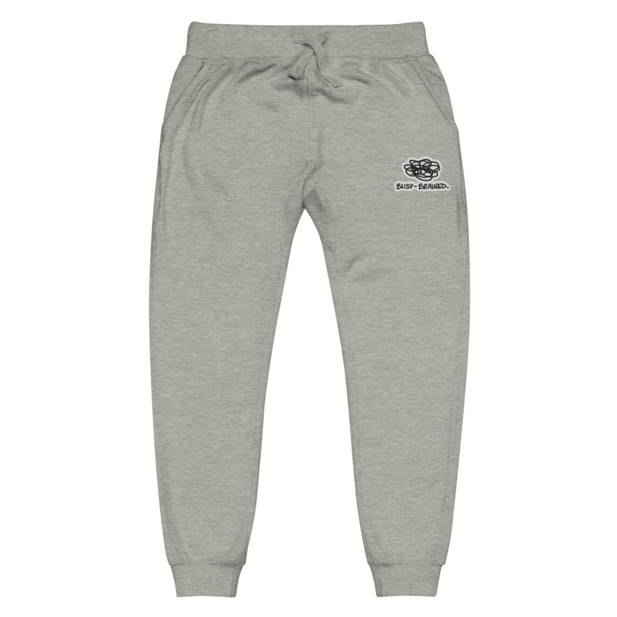 BUSY-BRAINED (bubble design) embroidered fleece joggers product image (2)