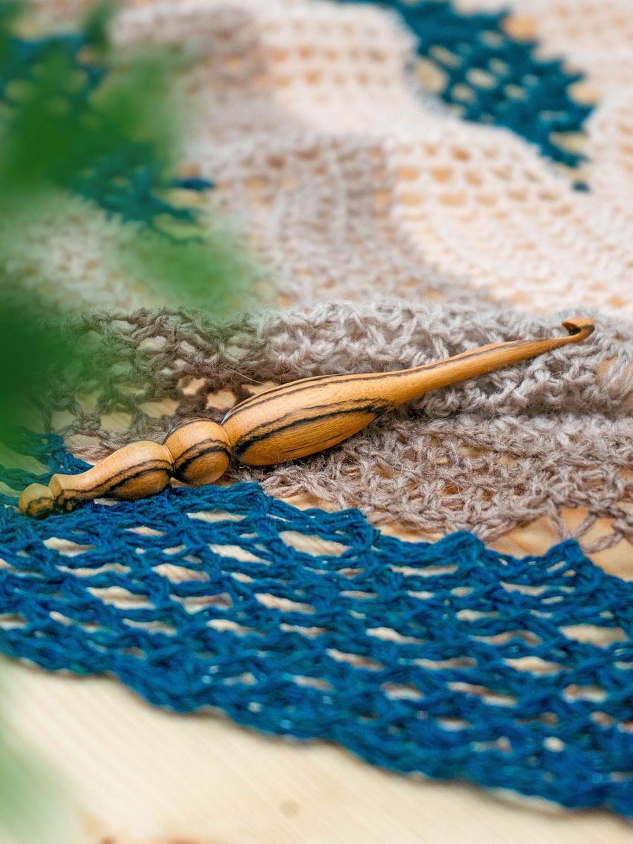 Fisherman's Wharf Short Row Crochet Shawl Pattern product image (4)