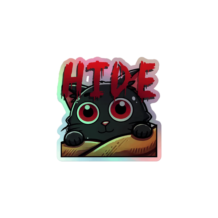 Hide and Seek Kitty Holographic Sticker Sheet product image (1)