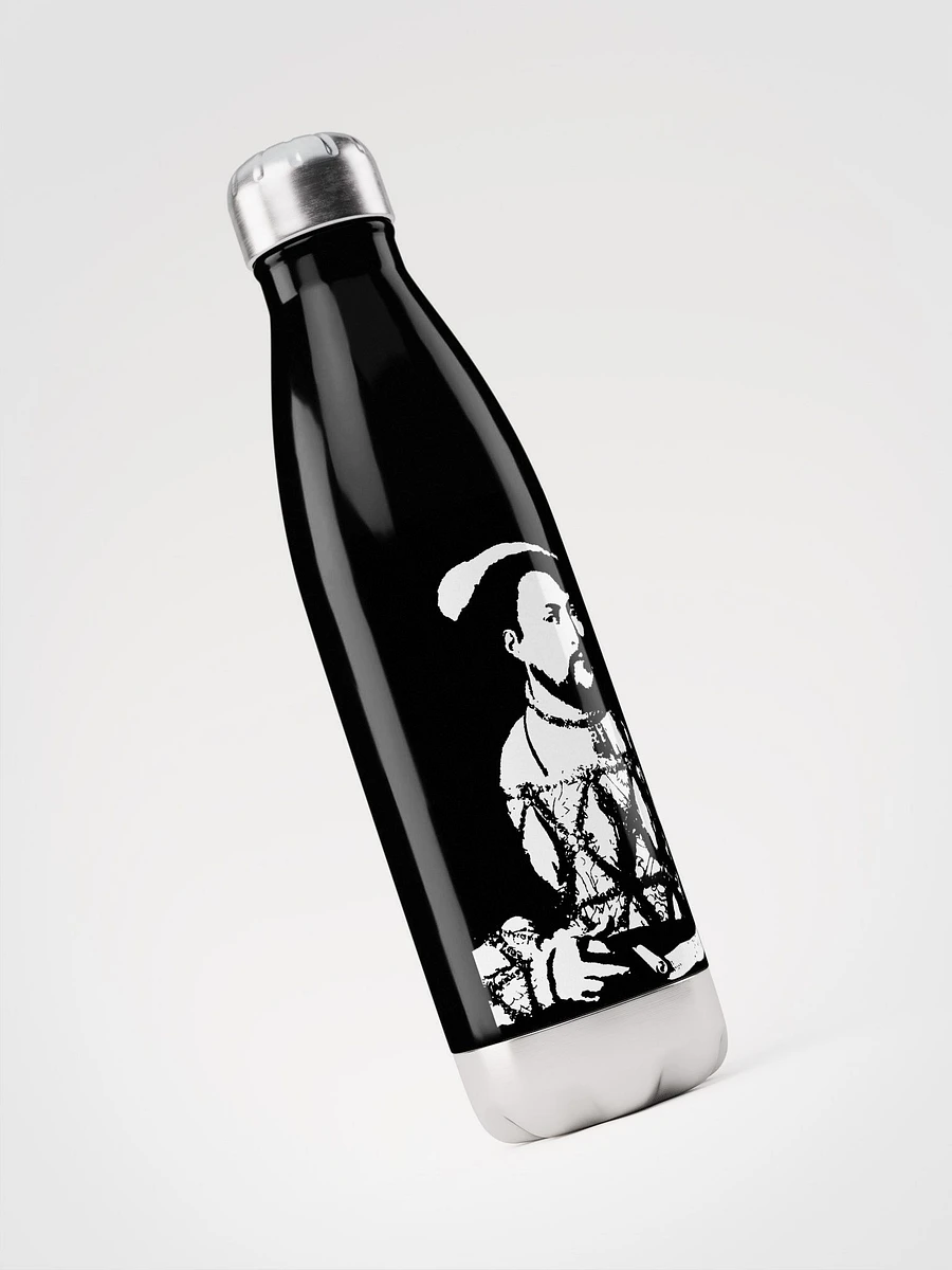 Henry VIII Black and White Stainless Steel Waterbottle product image (3)