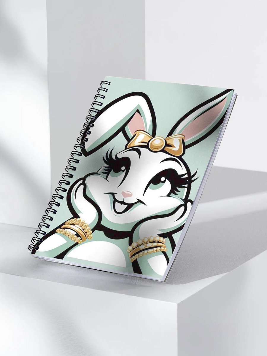 Golden Rabbit Dreams Spiral Notebook product image (3)