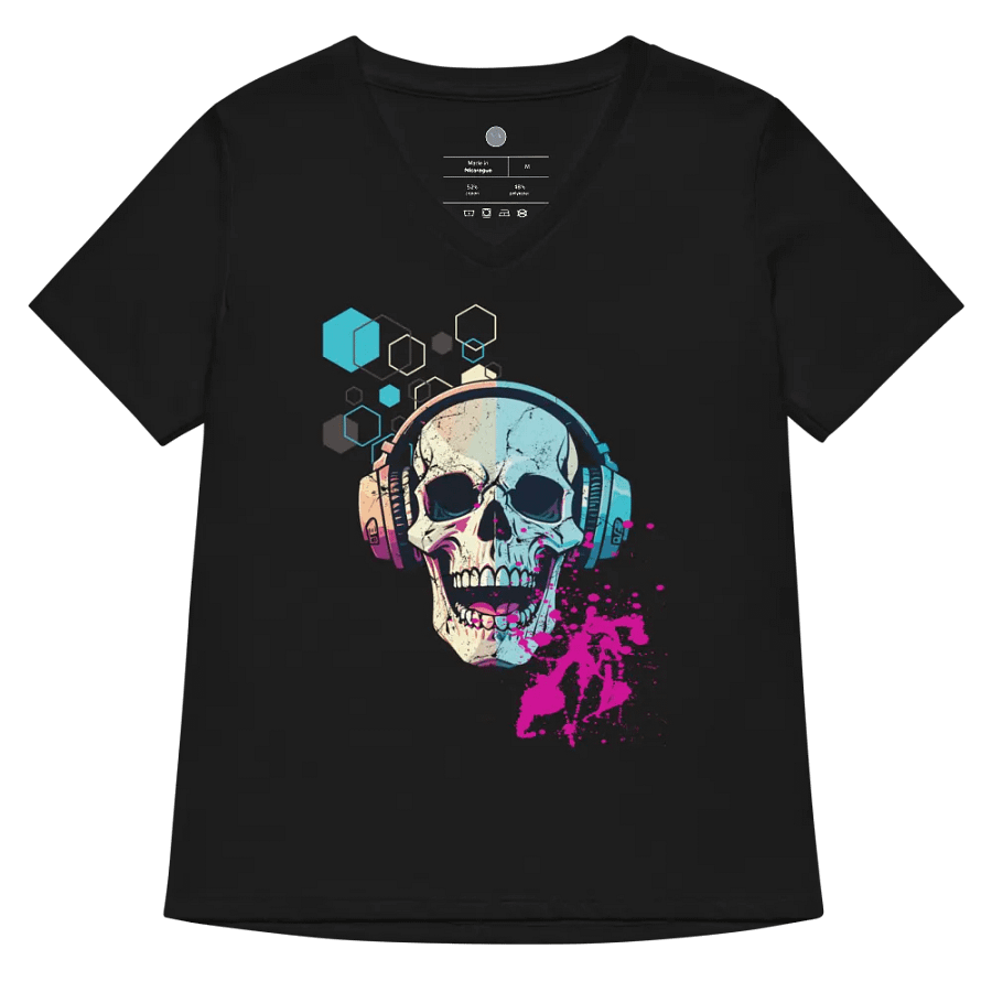 Groove Reaper Fitted V-Neck Tee product image (5)