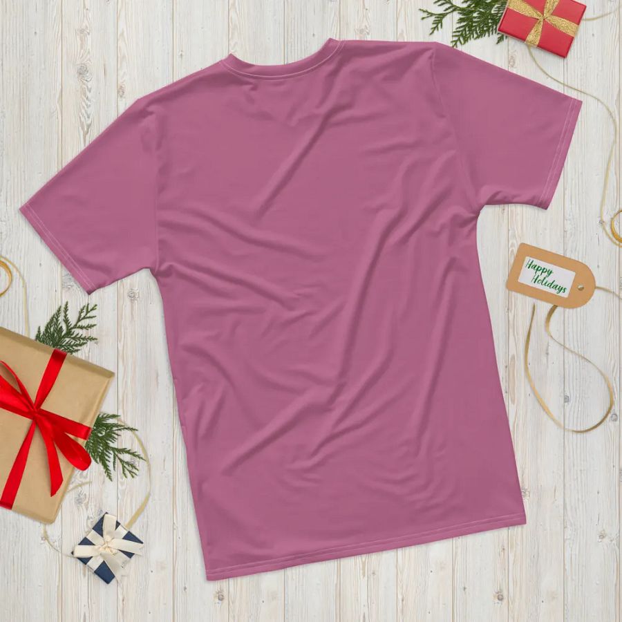 Plain Medium Dark Carnation Pink True Summer Men's Crewneck Polyester Heavyweight Premium T-Shirt by Treasure Pie product image (11)