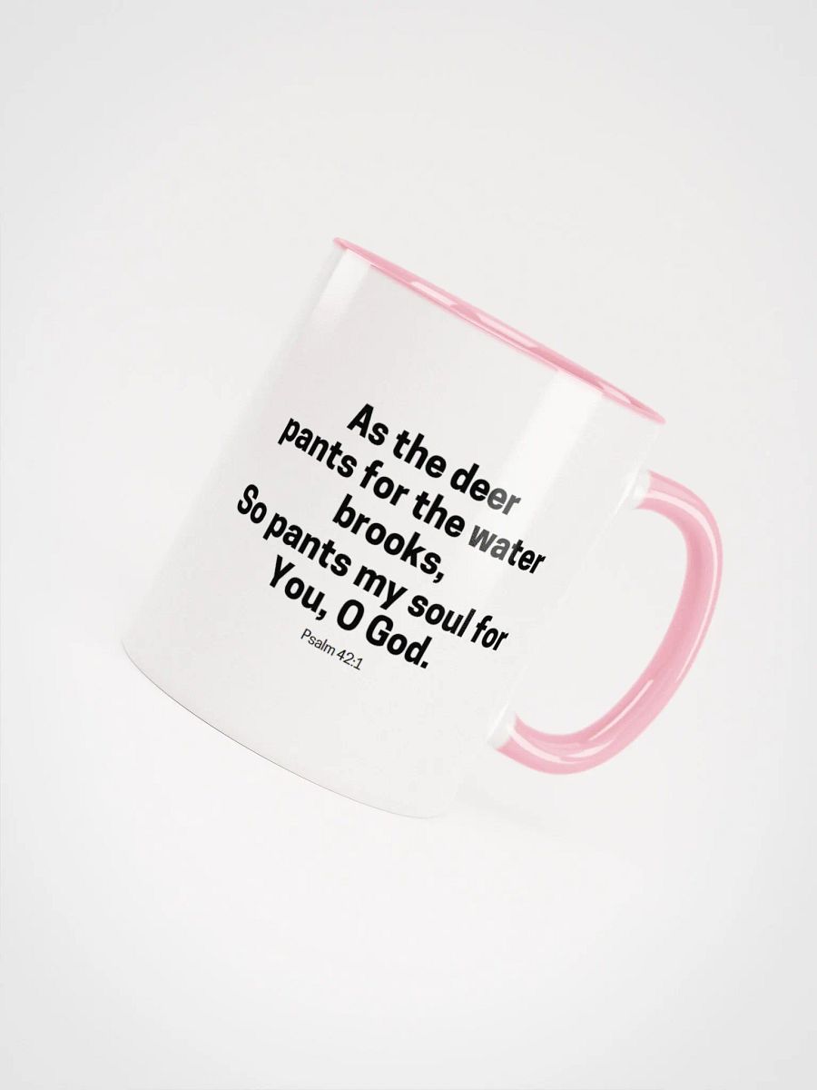 As The Deer Pants For The Water Brooks Psalm 42:1 Two-Tone Mug 11/15oz product image (4)