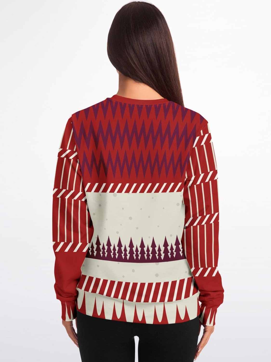 "Don't Be a D*ckasaurus" Dinosaur Christmas Sweatshirt | Funny T-Rex Holiday Sweater | Unisex Adult Humor Winter Outfit product image (8)