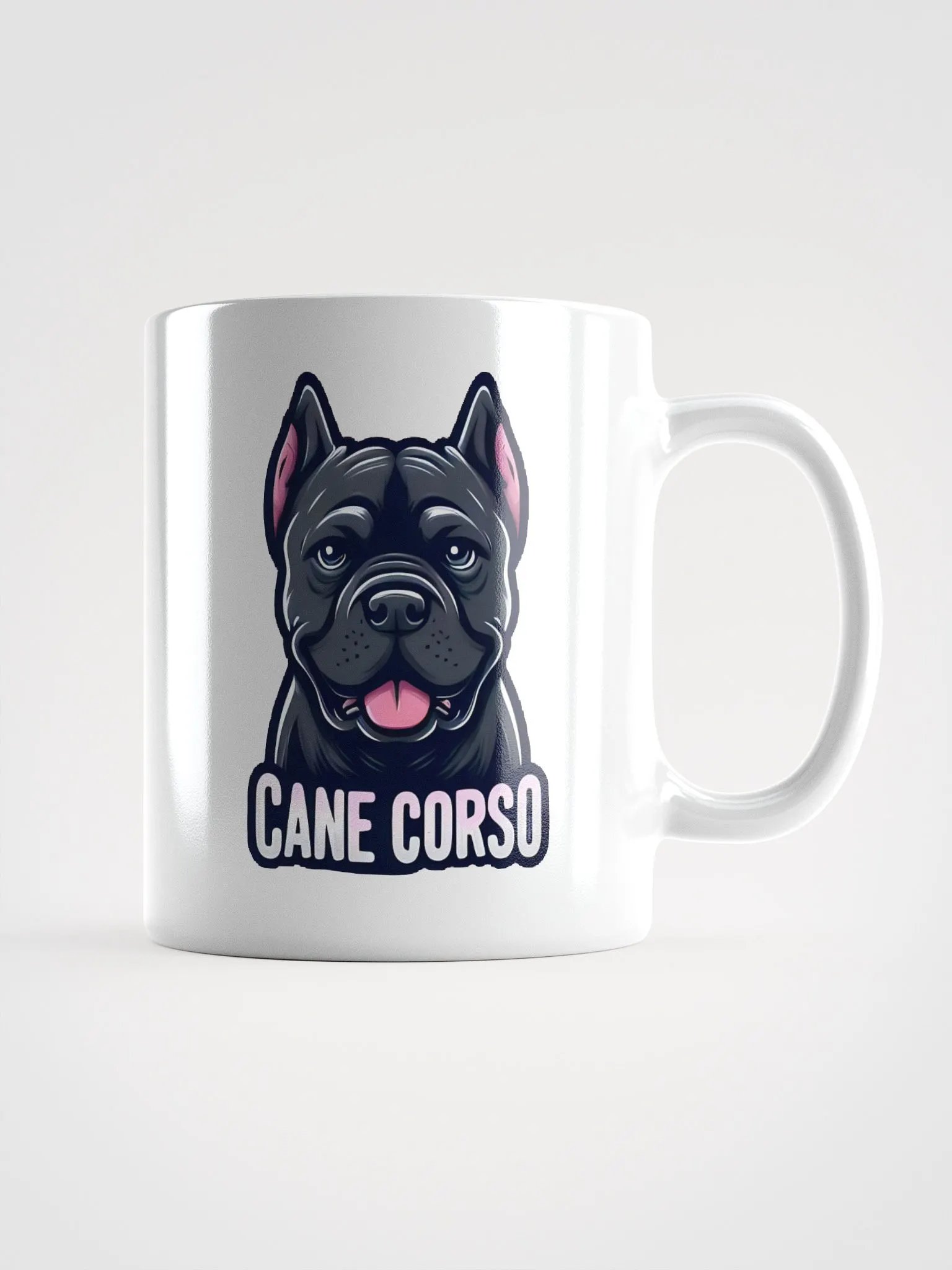 Elegant Black Cane Corso Mug – Stylish Dog Lover Design product image (1)
