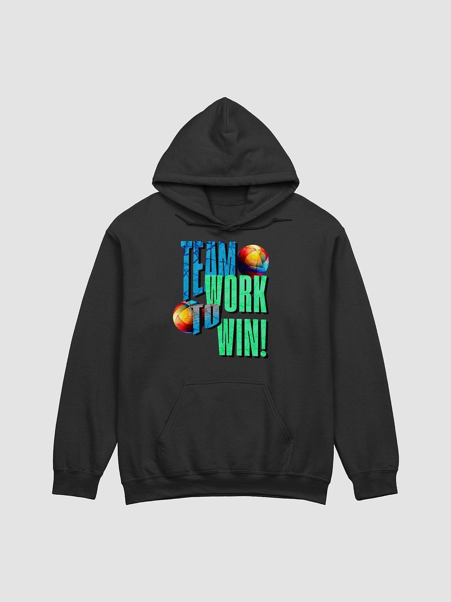 Team Work To Win Volleyball Grunge Hoodie product image (1)