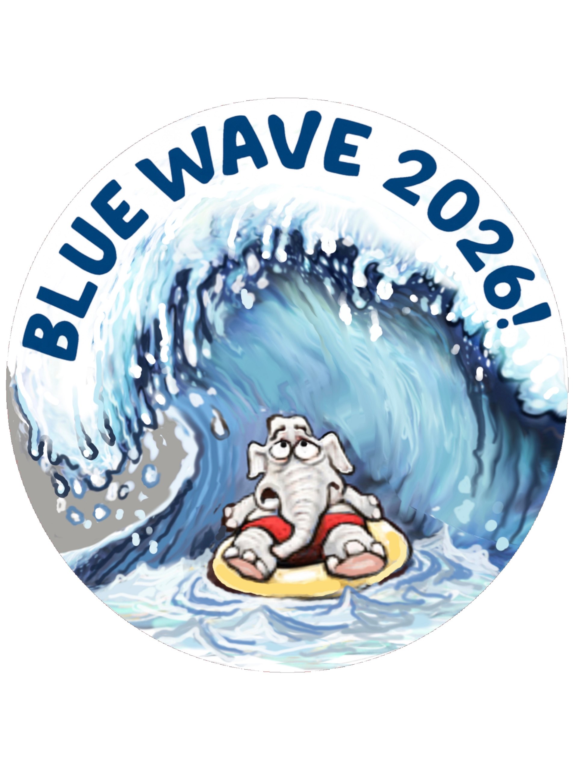 Blue Wave 2026 Pin Button Set product image (3)