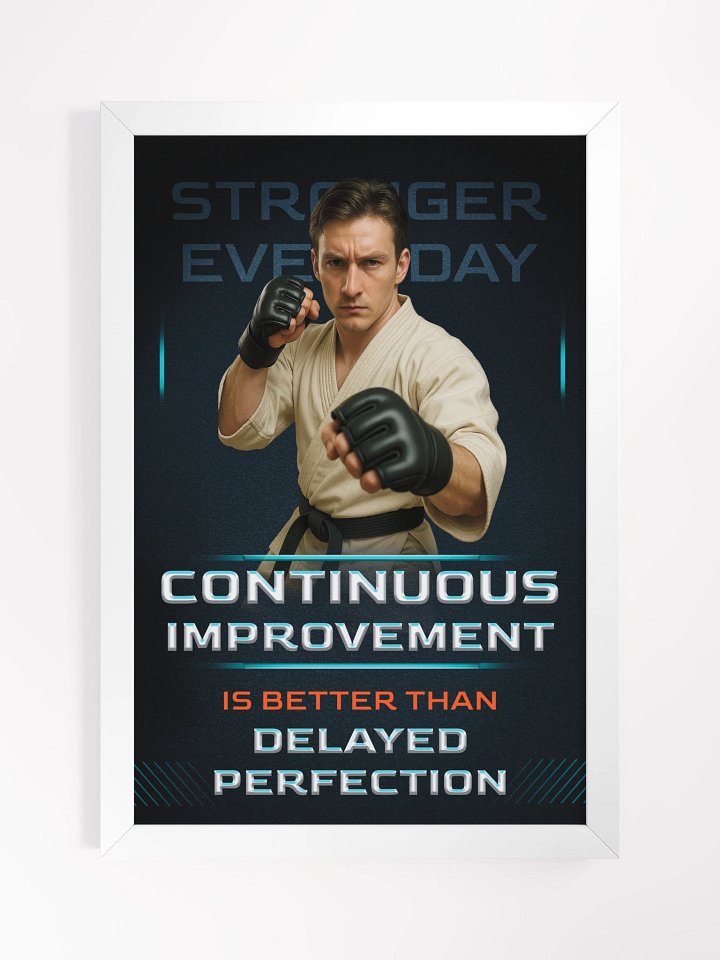 Martial Arts Framed Poster - Continuous Improvement product image (1)