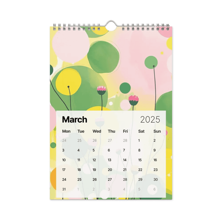 ART ABSTRACT WALL CALENDAR 2025 product image (9)