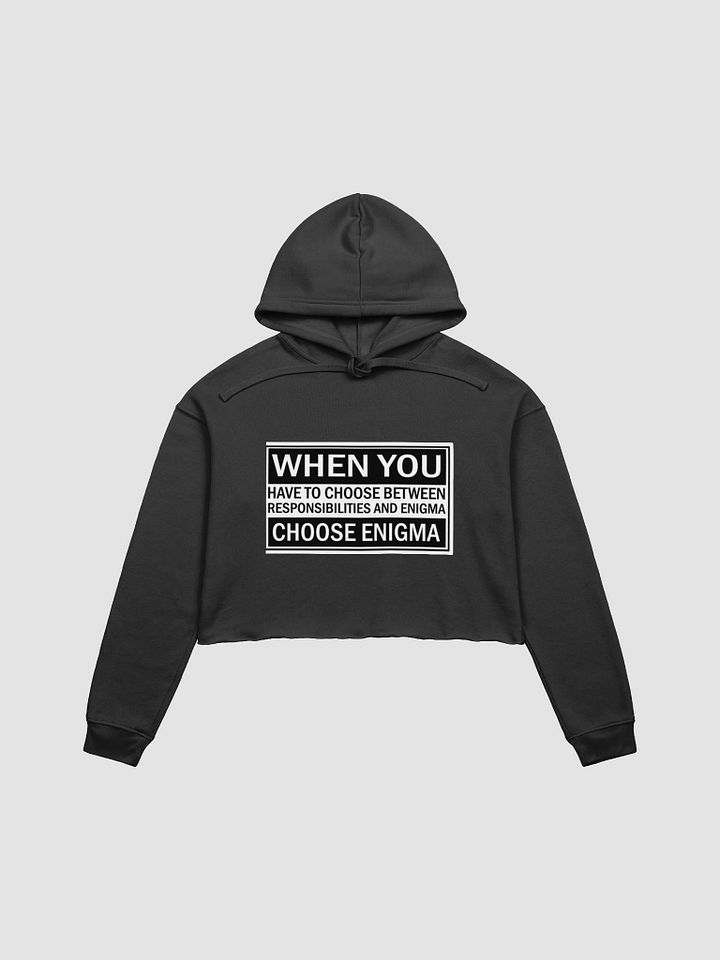 ENIGMAS Bella+Canvas Fleece Crop Hoodie product image (1)