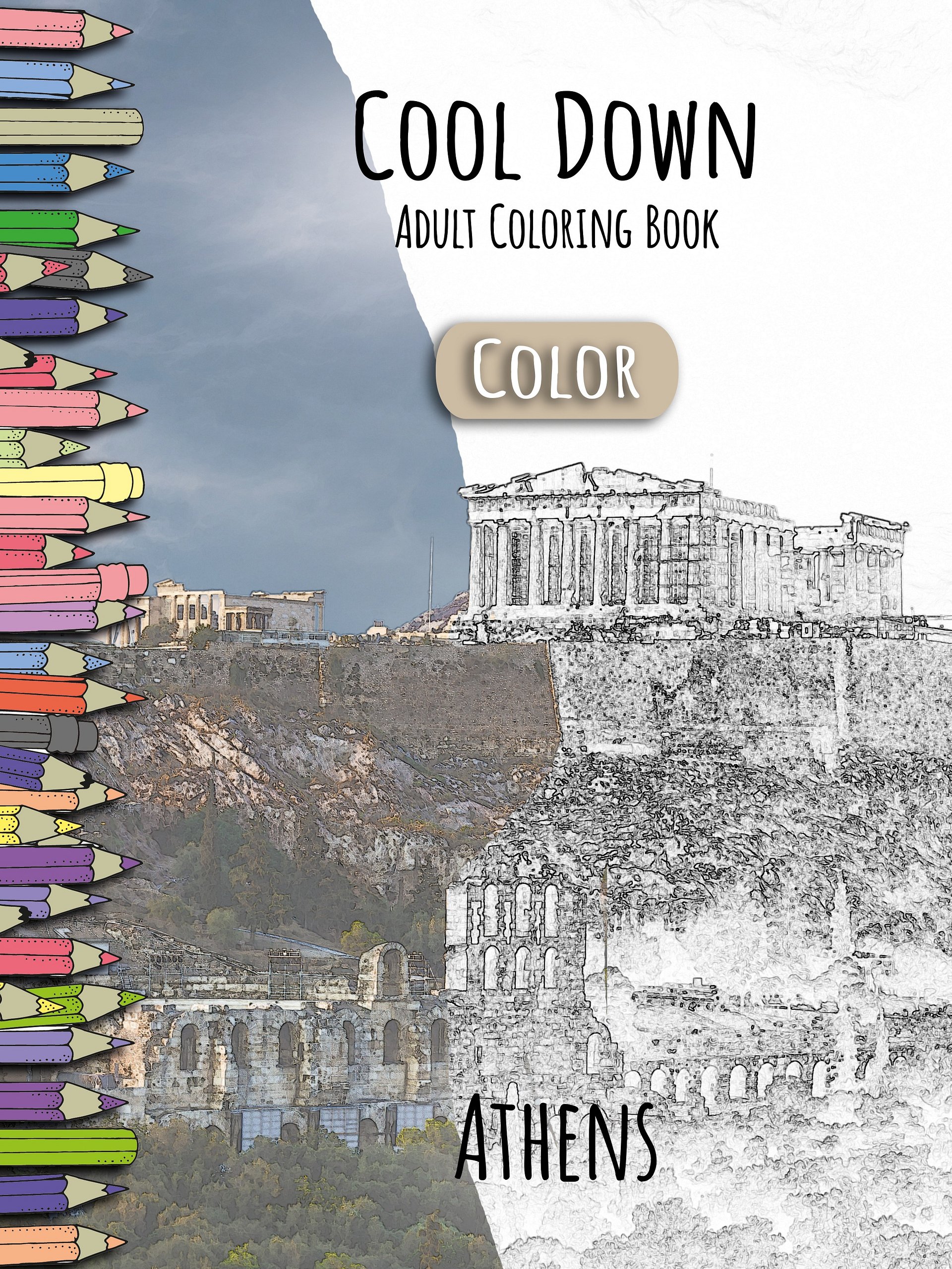 Cool Down [Color] | Adult Coloring Book: Athens product image (1)