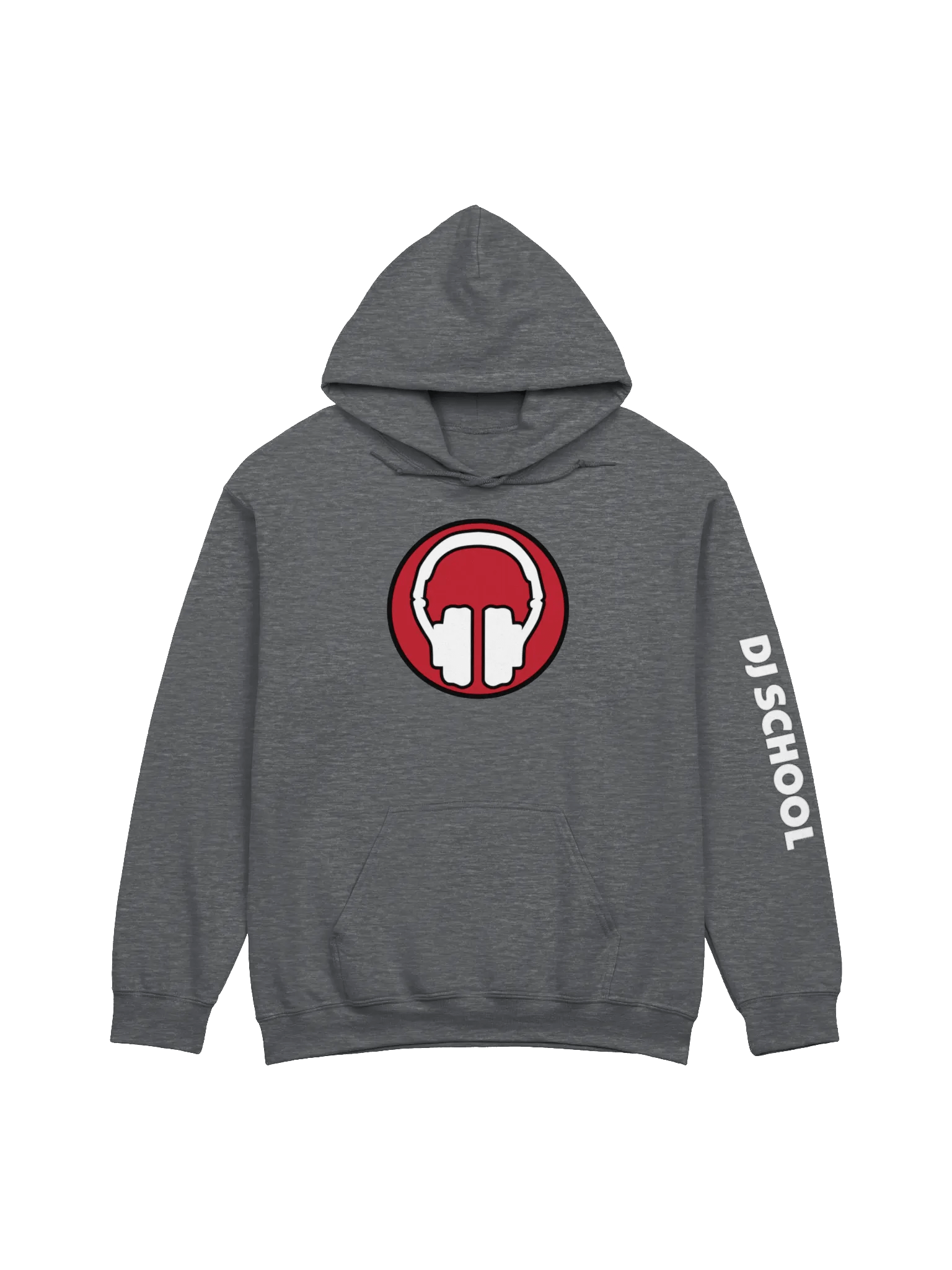 Front | Back | Arm Print Headphones Gildan® Classic Hoodie product image (1)