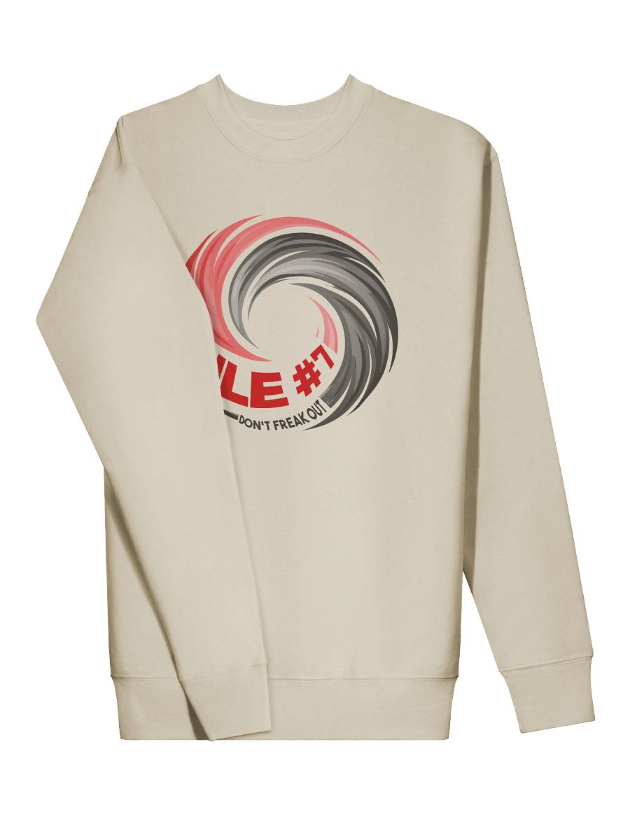 Rule #7 Sweatshirt Pewter and Red product image (73)