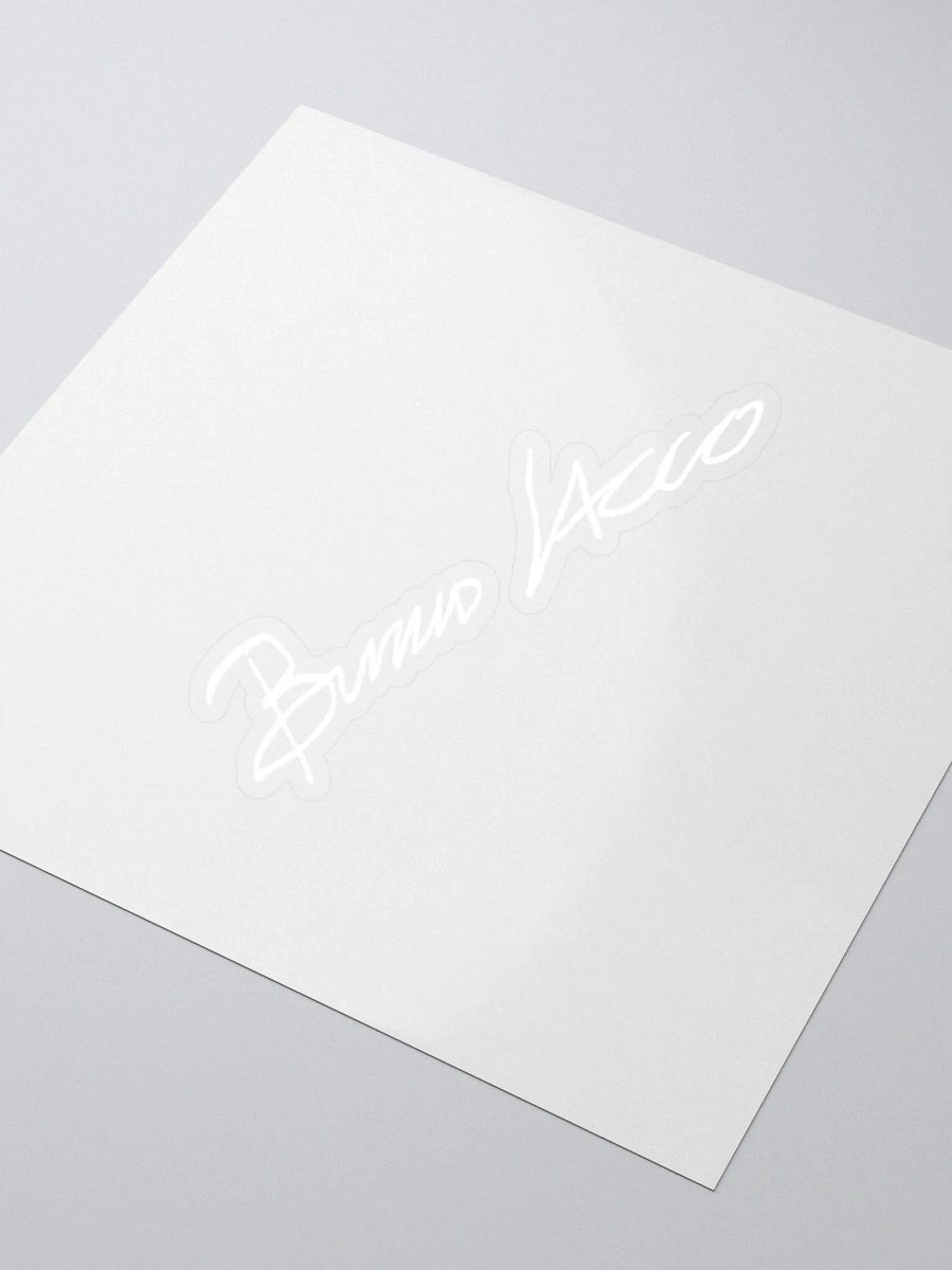 Bruno Sacco's signature on the sticker. product image (3)