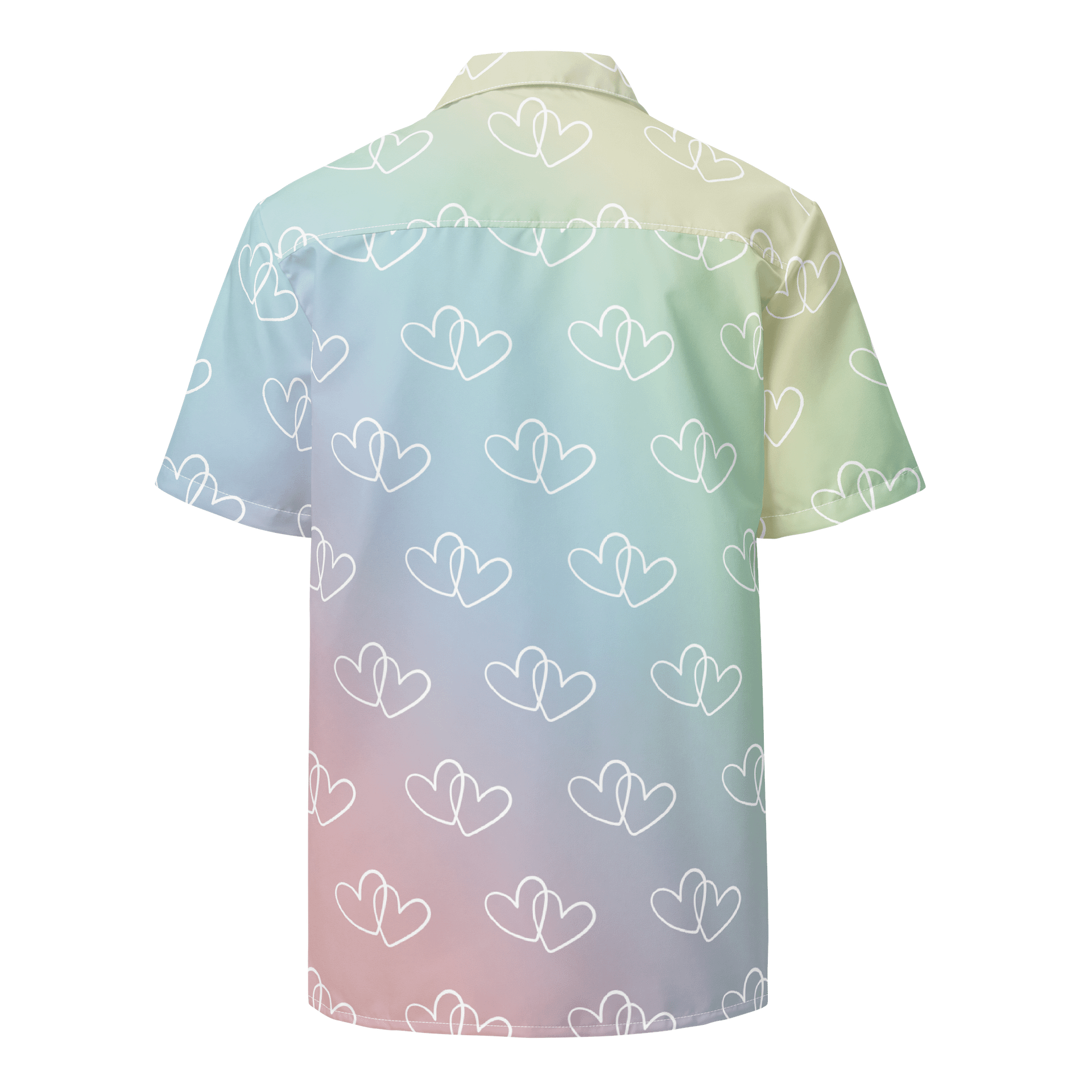 Rainbow Heart Button-Up Shirt product image (2)