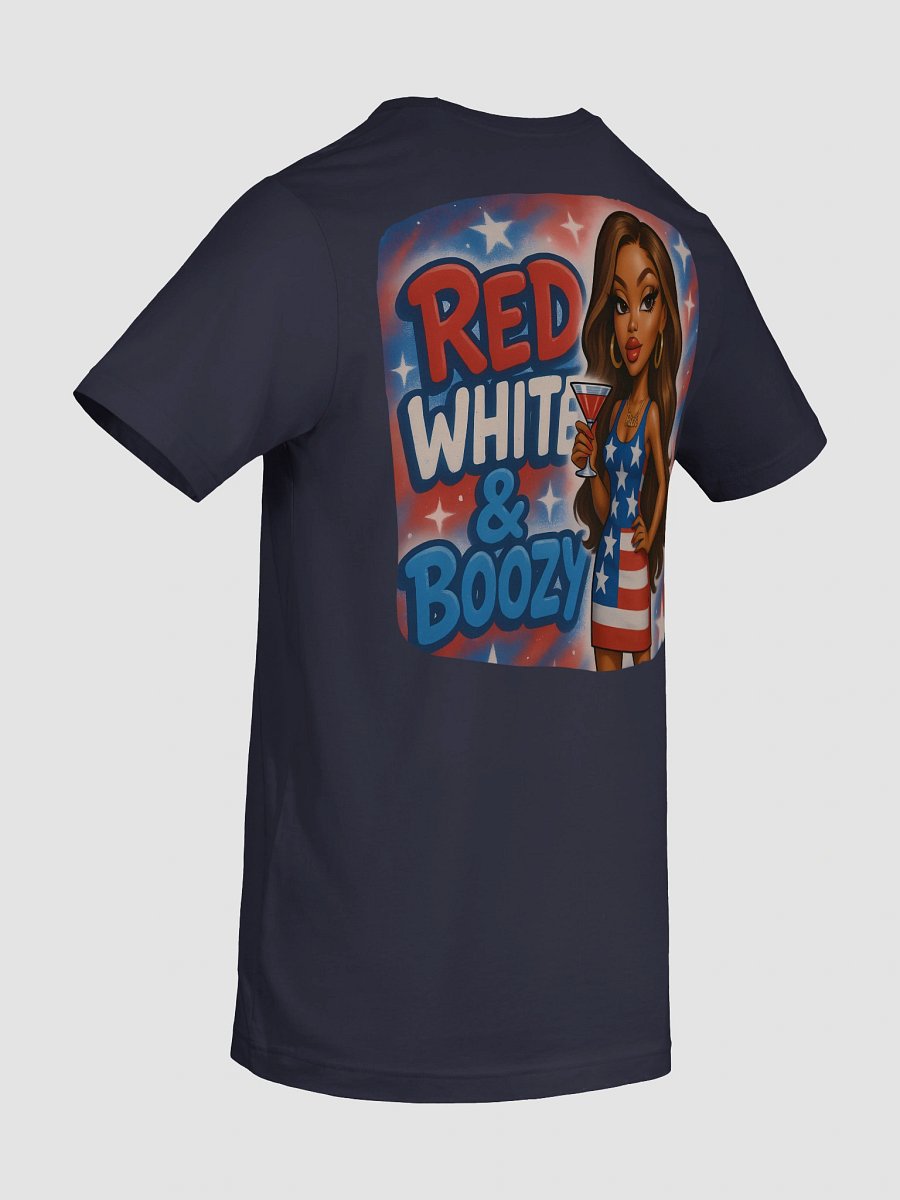 Patriotic Cocktail Party Tee Red White & Boozy product image (29)