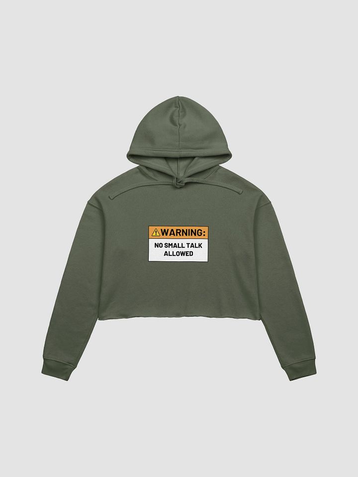 NO SMALL TALK ALLOWED cropped hoodie product image (18)