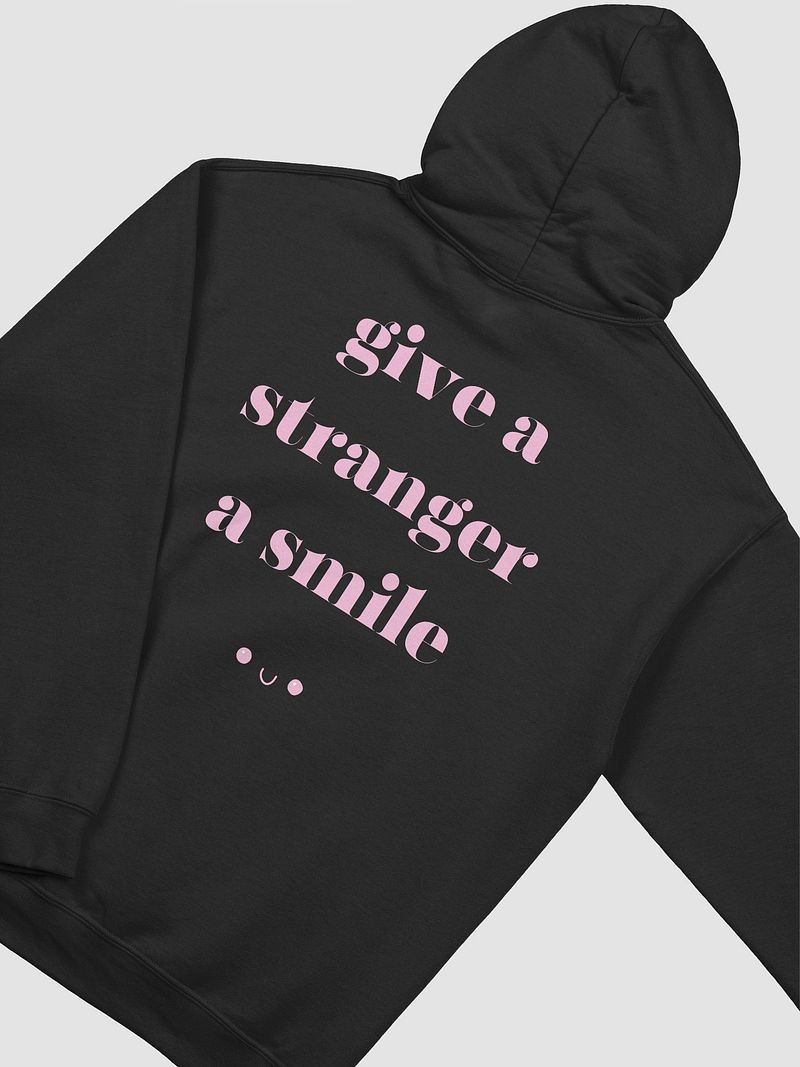 Give a Stranger a Smile Black Hoodie