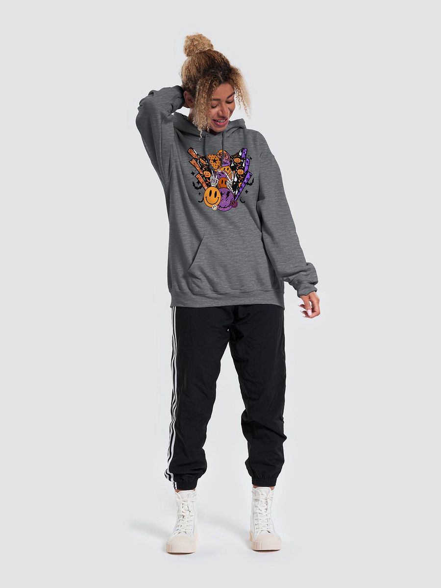 Fall and Halloween Elements Collage(2) Hooded Sweatshirt | Maximalist Fall and Halloween Hoodie Design product image (26)