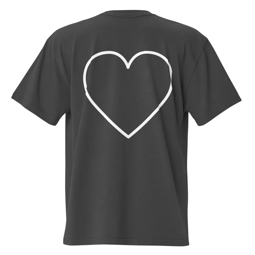 Pixel Heart Oversized T-Shirt product image (5)