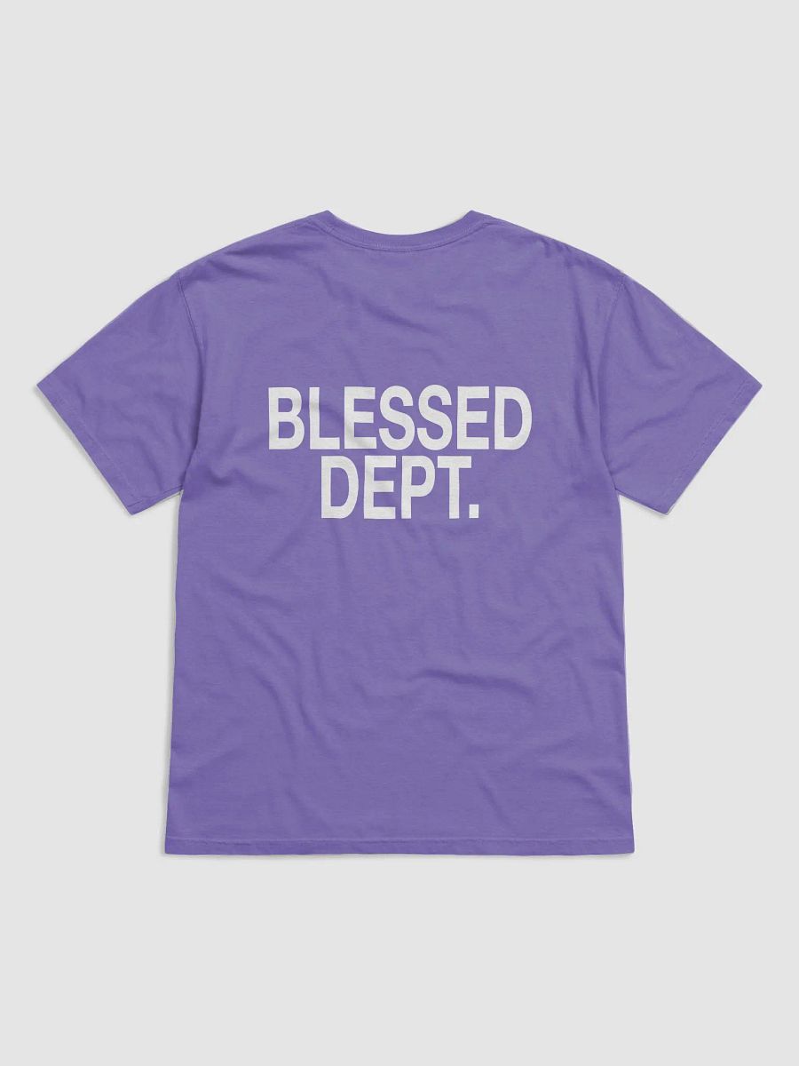 Blessed Dept. White Font T-Shirt product image (2)