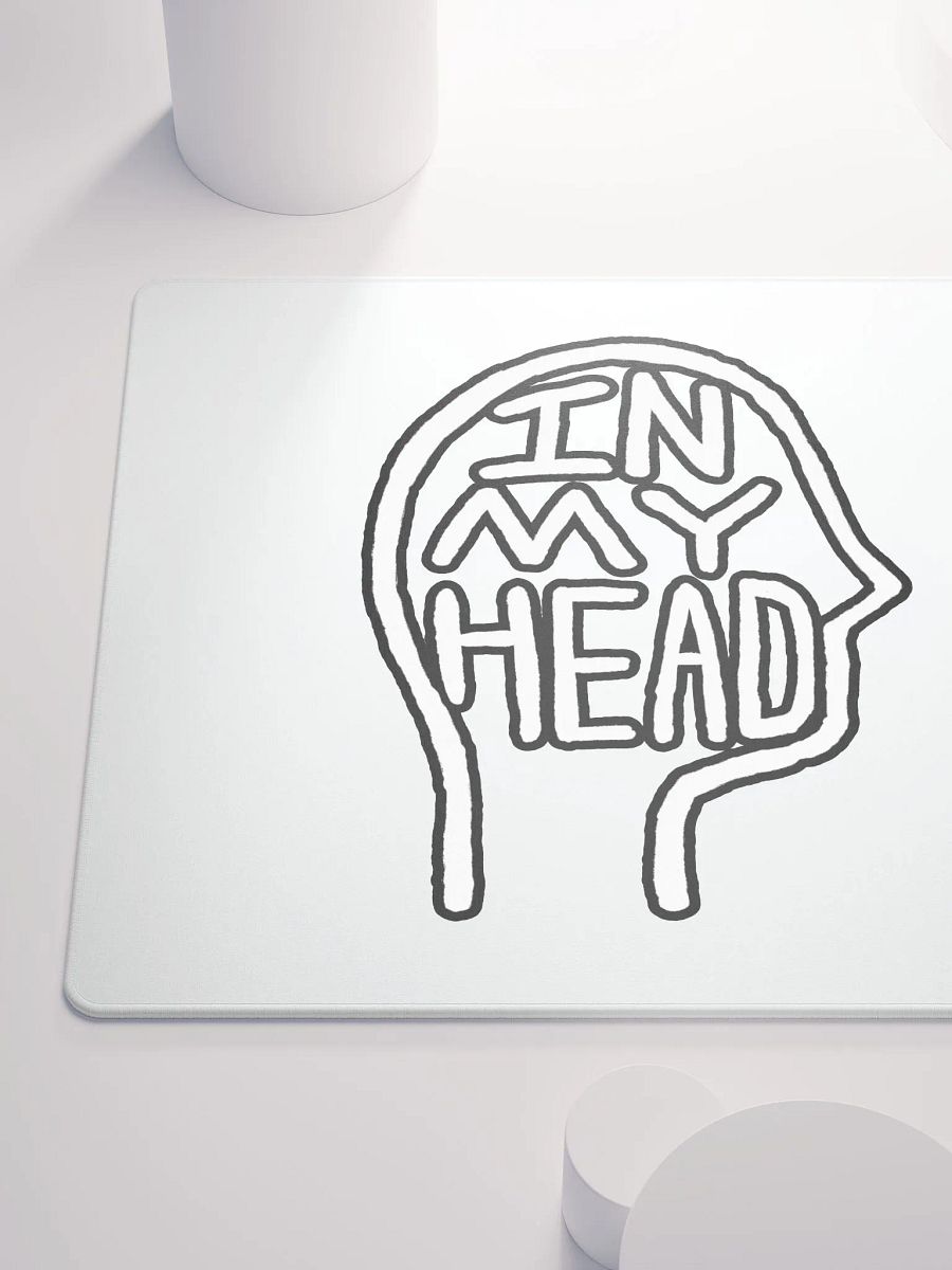 In My Head (lined design, #763D7D) mouse pad product image (6)