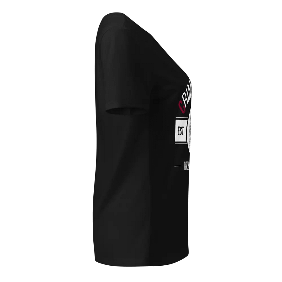 CrimeClothes True Crime Junkie Logo Relaxed V-Neck T-Shirt product image (6)