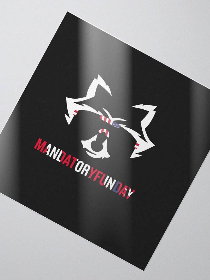 RAHccoon Decal Black Background product image (2)