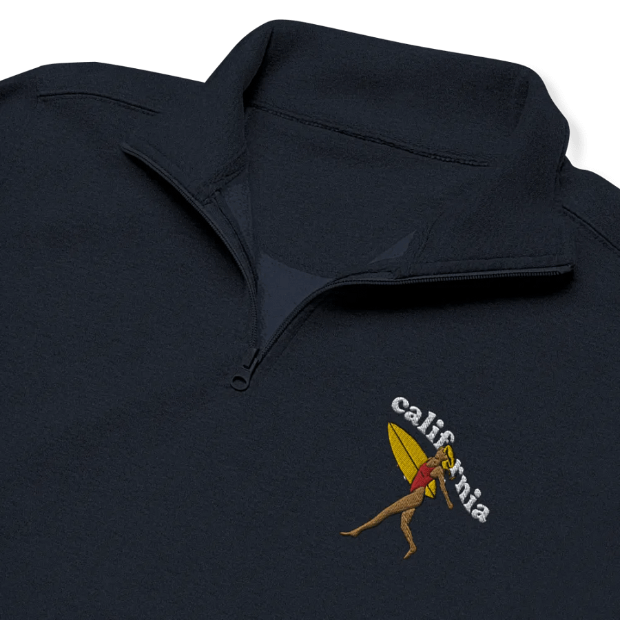 California Surfer Girl Left Side Embroidery Half Zip product image (3)