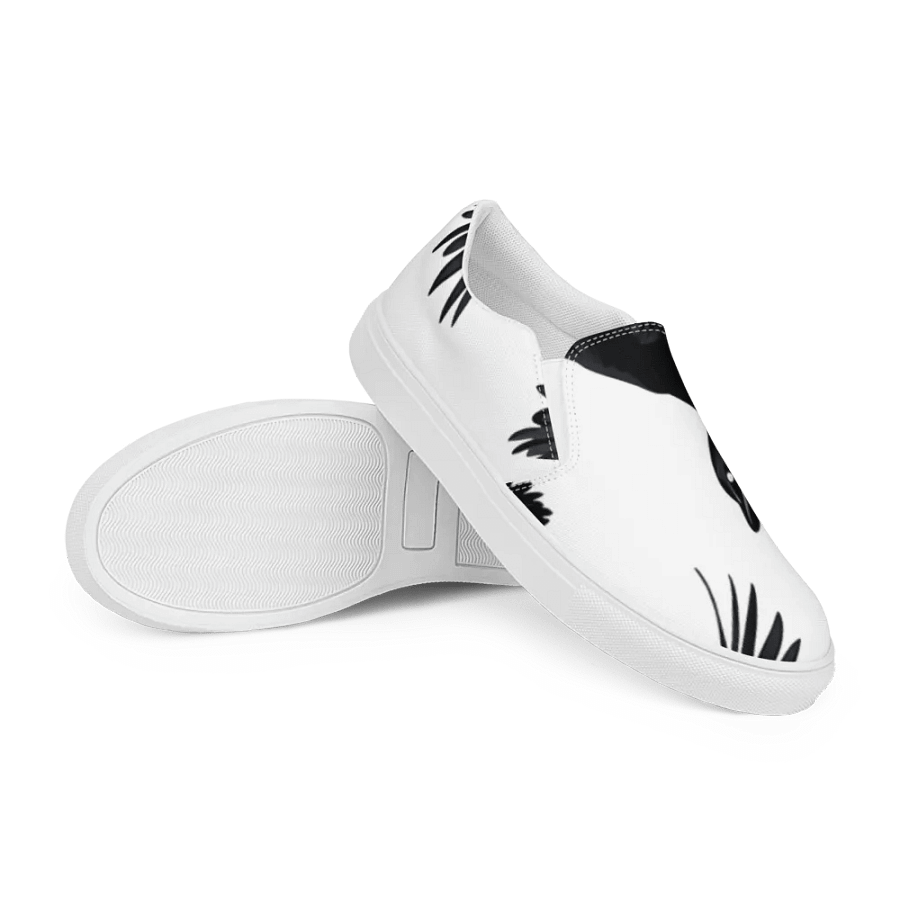 Men's Slip-On Canvas Shoes with Unique Crow Design 🖤 product image (12)