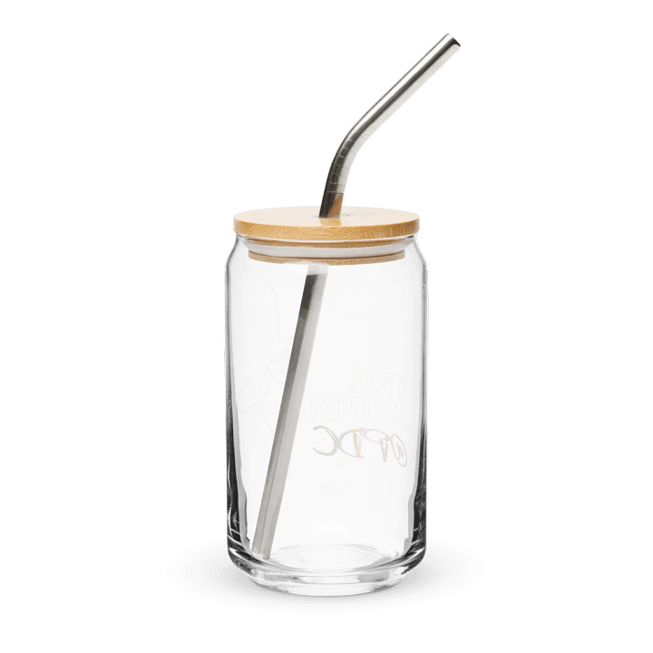 Can Shaped Glass with Lid | Main Studio Logo product image (2)
