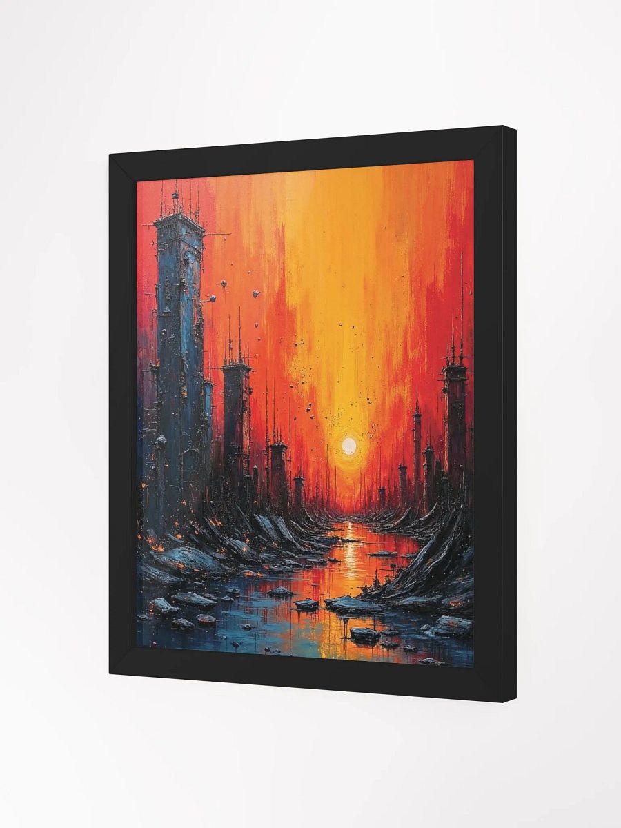 Sunset Futurism Framed Print product image (9)