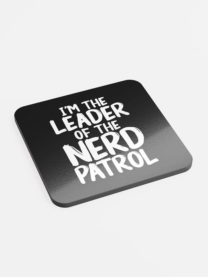 Nerd Patrol Leader Glossed Cork Coaster product image (2)