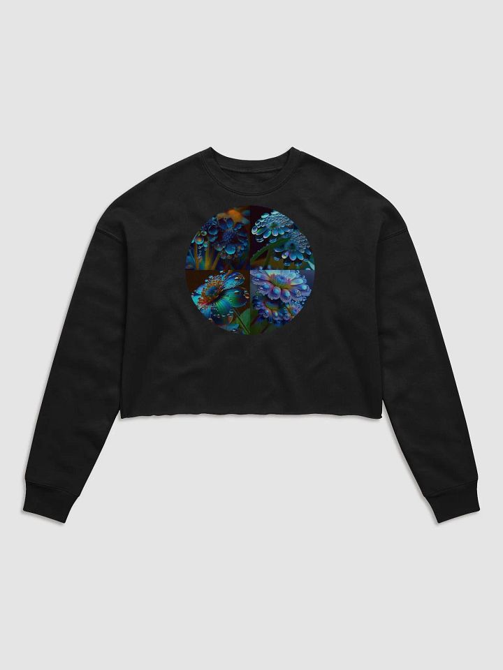 Kawaiikitten Essential DewDrop Womens' Fleece Crop Sweatshirt product image (2)