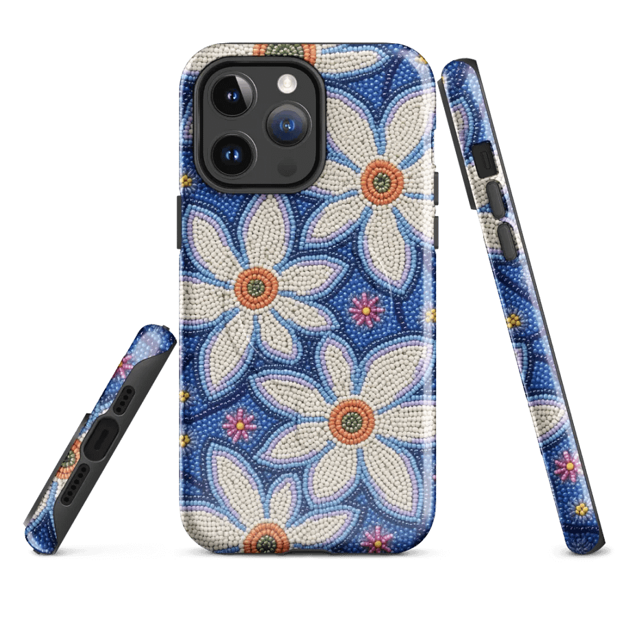 Floral Faux-Beaded iPhone® Tough Case product image (4)
