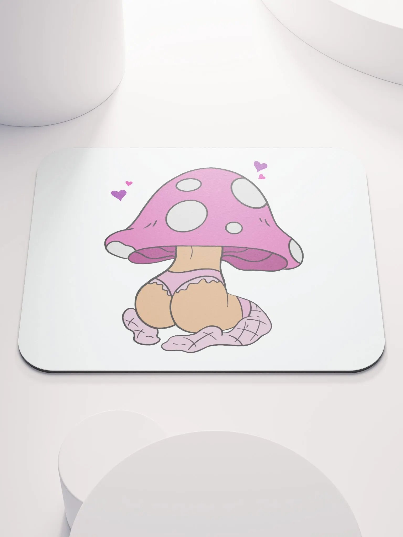 Mushroom Baddie Desk Mat - Pink product image (1)