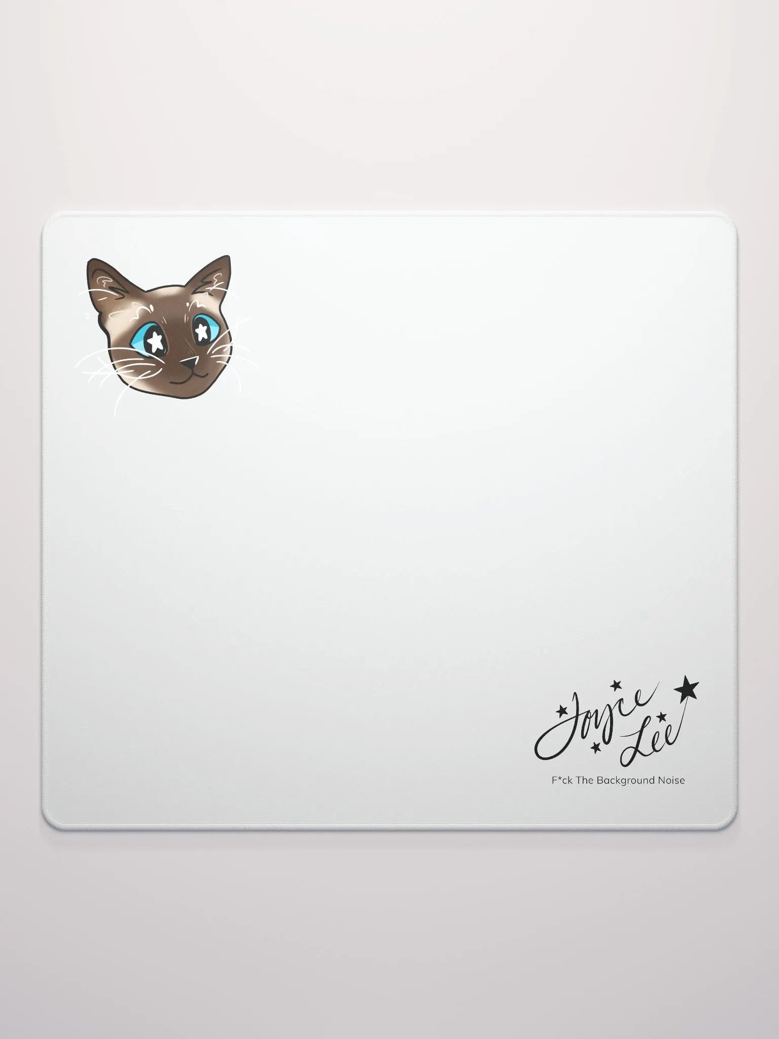 Bean the Siamese Cat Mousepad (White) product image (2)