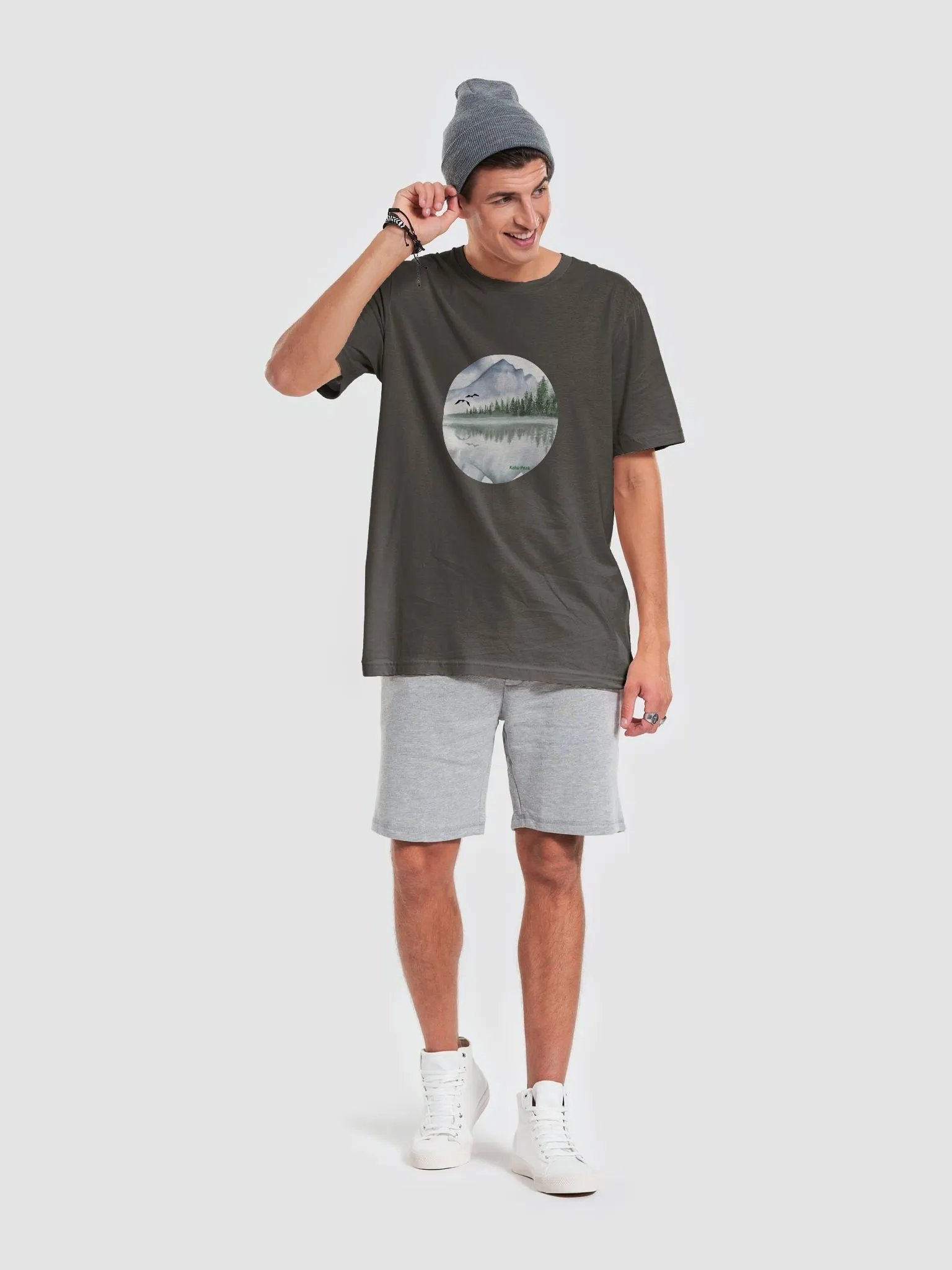 Mountain reflection lake scenic T-Shirt product image (5)