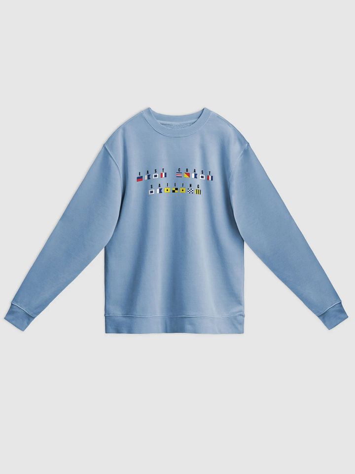 EAST COAST SAILING FLAG SIGNALS MENS BLUE SWEATSHIRT product image (1)