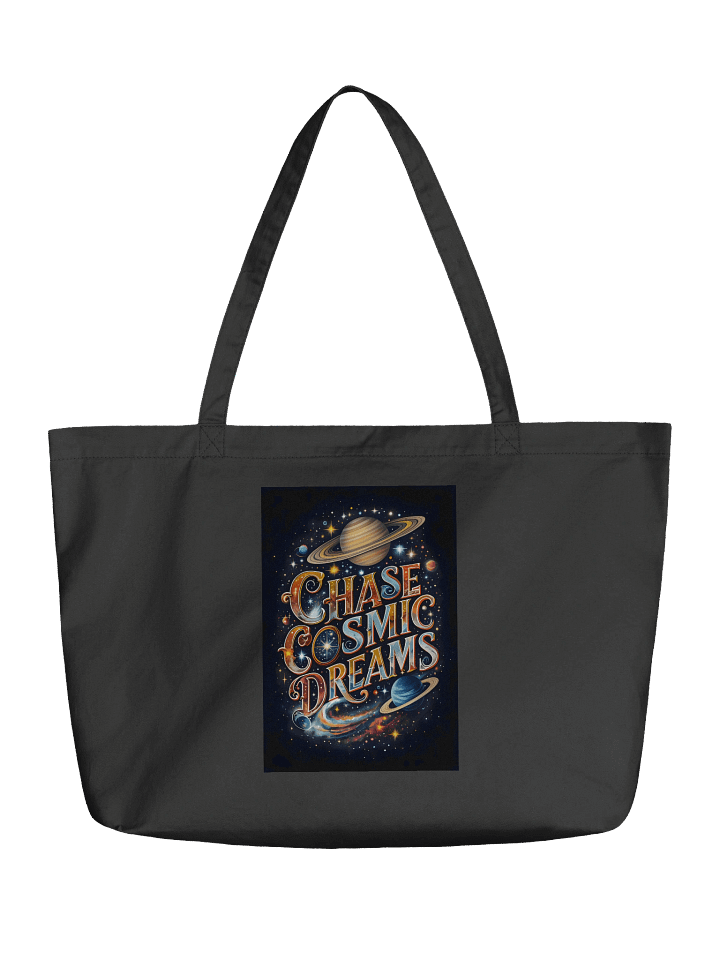 Chase Cosmic Dreams – Organic Cotton Tote Bag (Wide) product image (1)